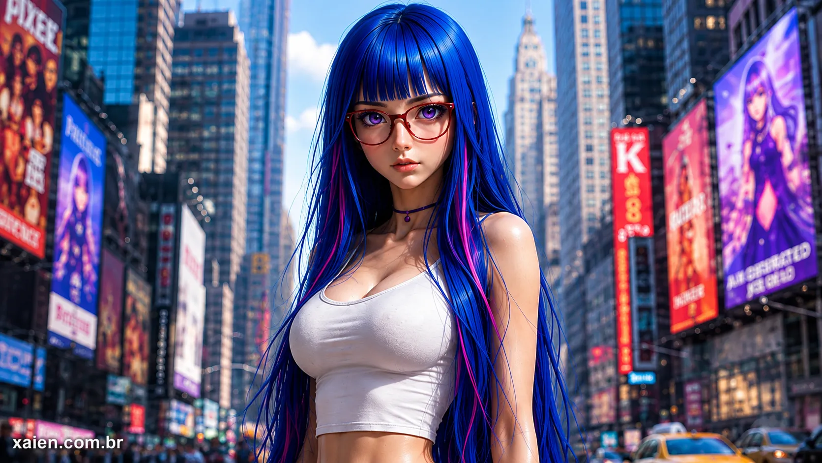 Fotos de anime 3D: como o branco e o azul transformam o visual de Wei Tsou