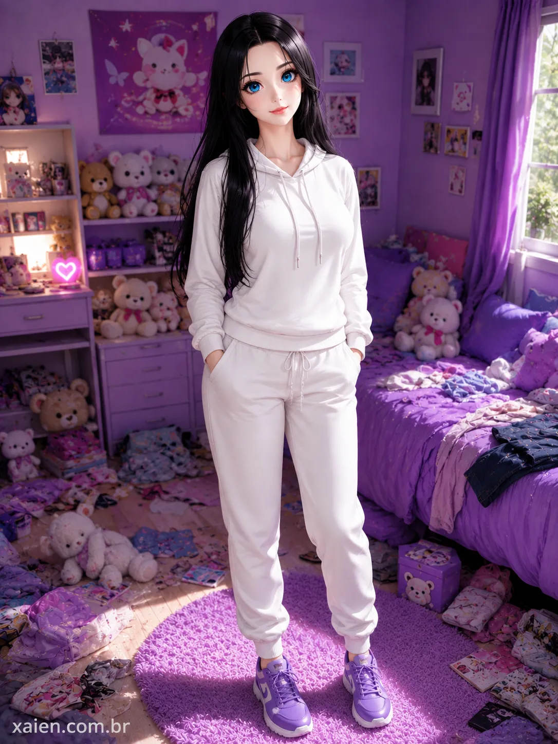 Natália Svetlana no quarto da filha