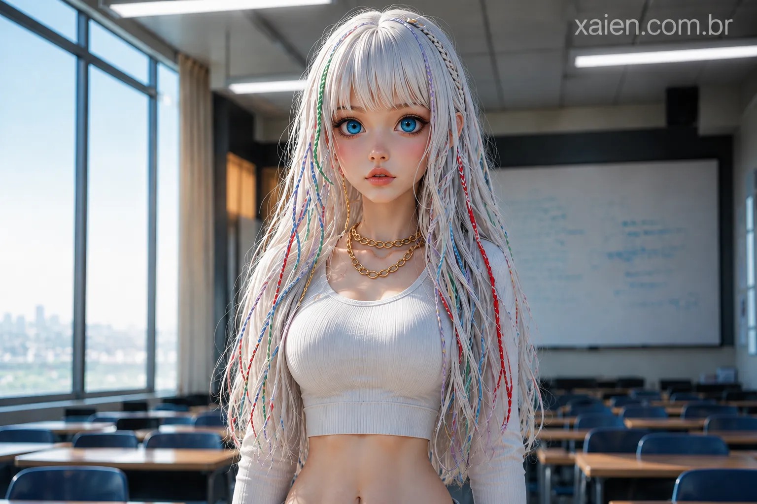 Anime de calça jeans: o look moderno que transforma o jeans claro em protagonista