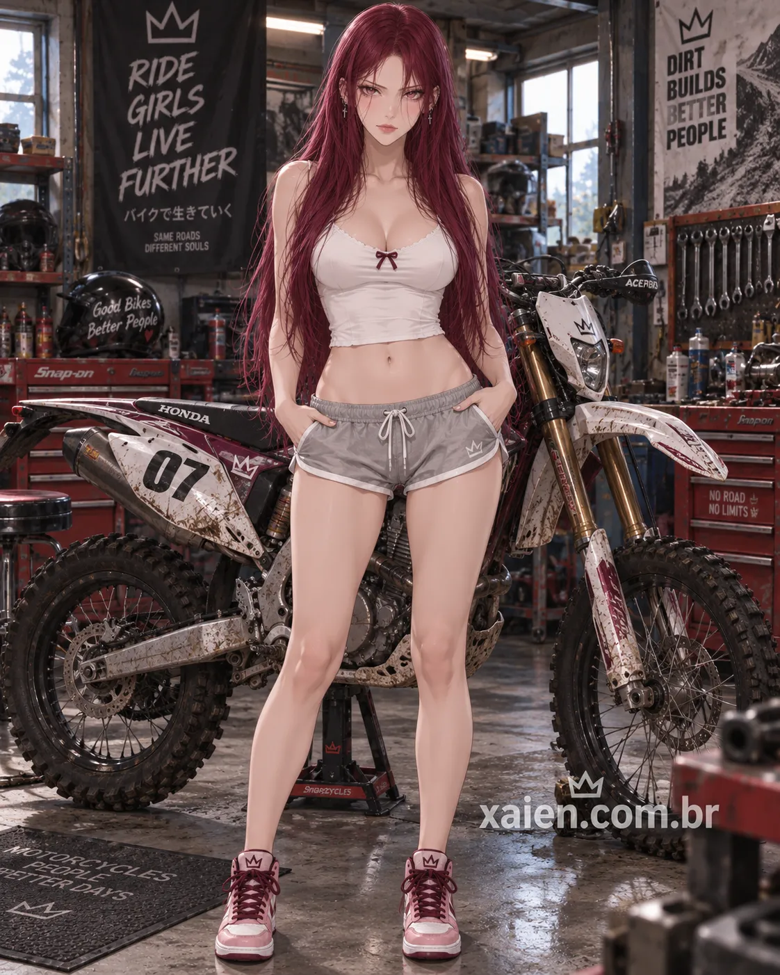Anime moto cross Xaien anime moto em aventura off-road