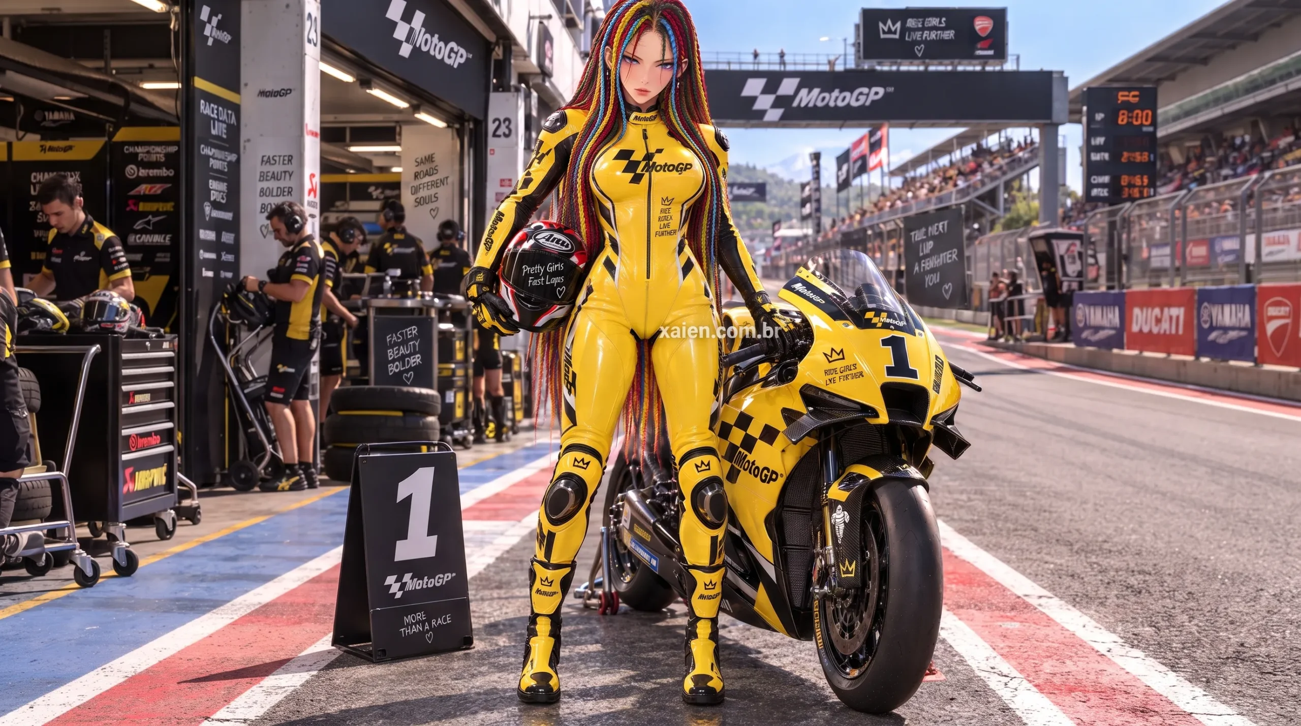 Anime Moto GP: Machika Araya vive um dia de corrida e vitória”