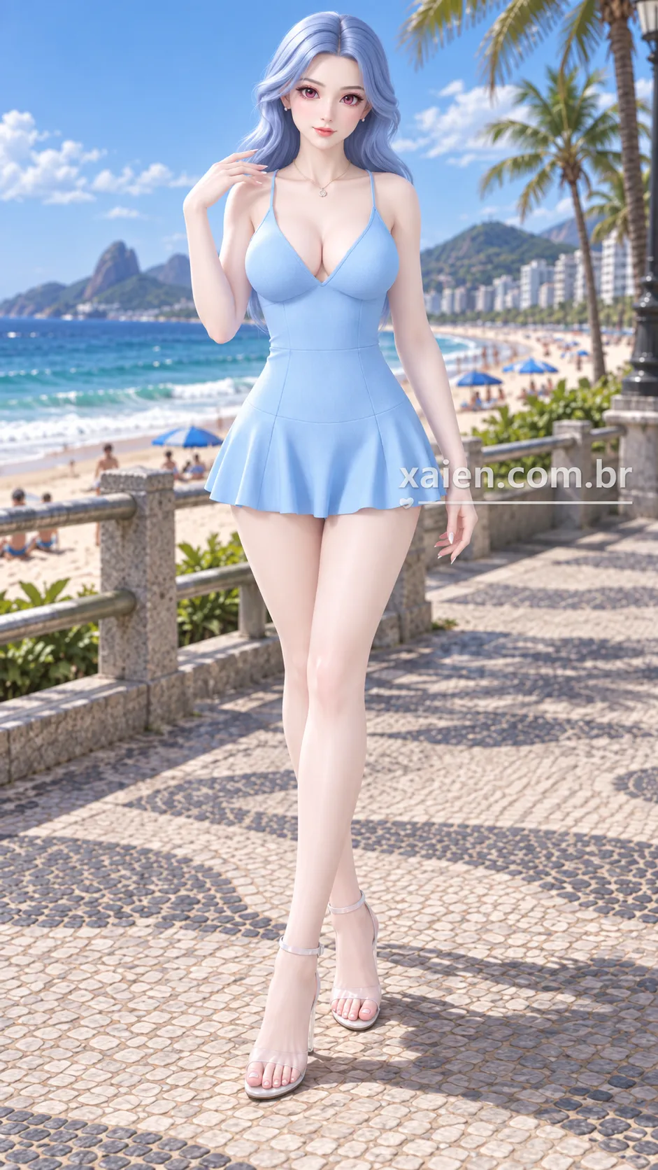 Anime praia em editorial da Xaien Animes