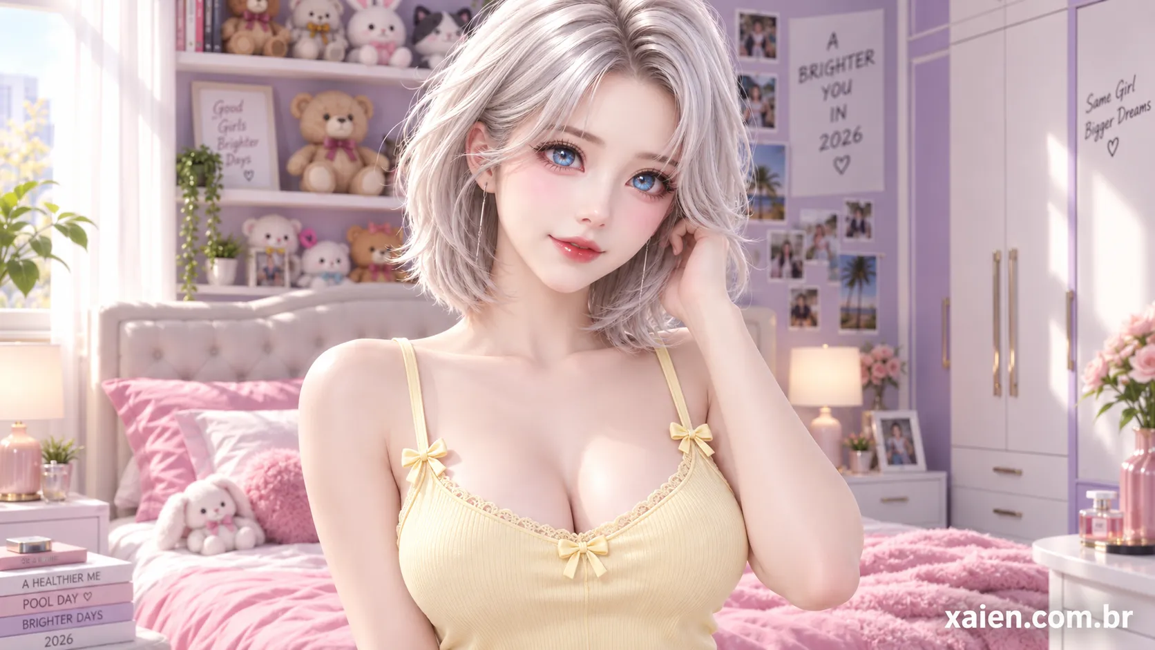 Honor Watson 23 anos: Anime na piscina e moda primavera 2026 Parte 1
