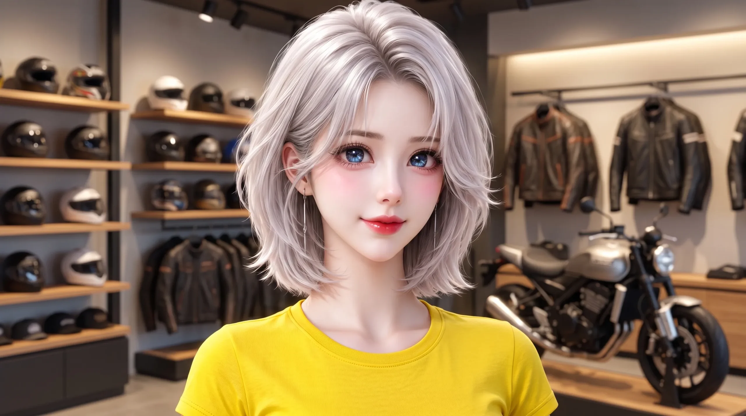 Anime na piscina Parte 2: Honor Watson entre moda e motos